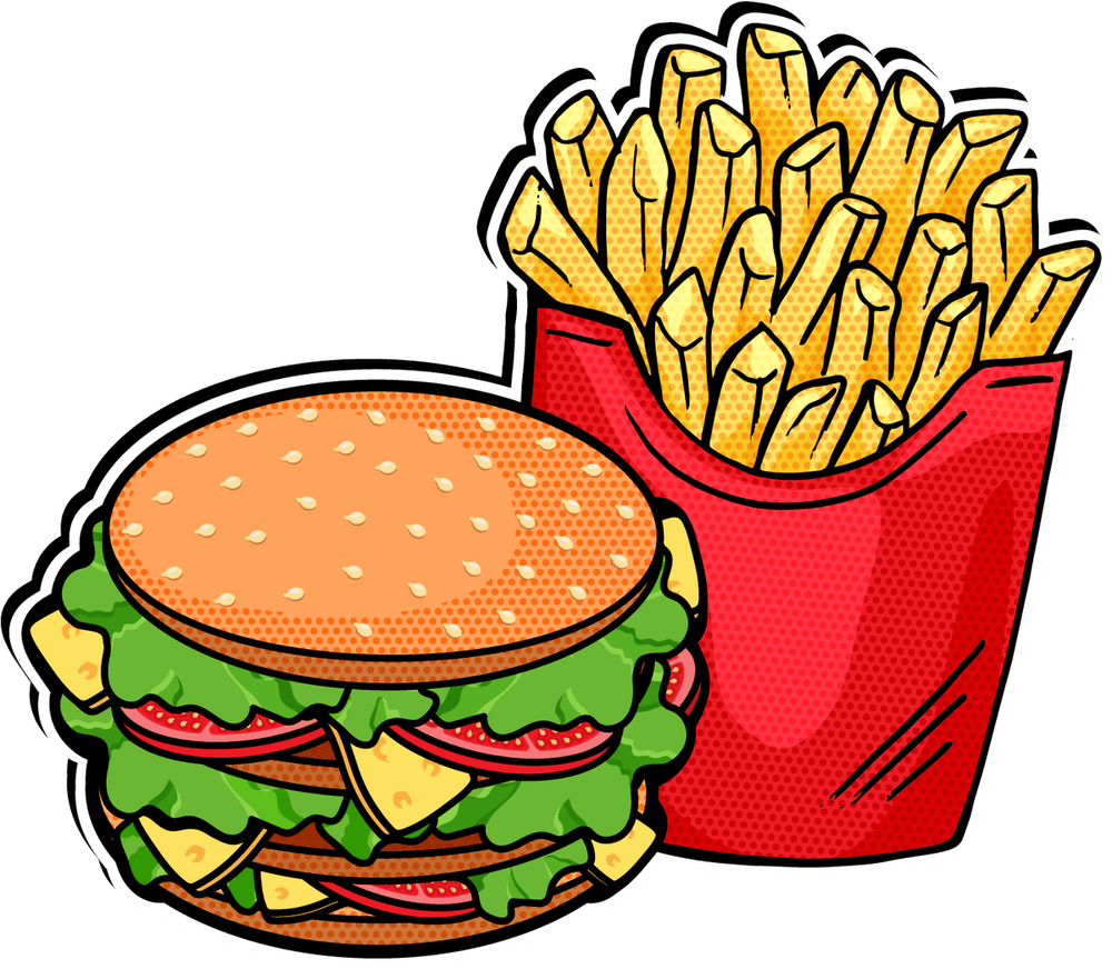 Fast Food French Fries Hamburger Sprite for Scratch