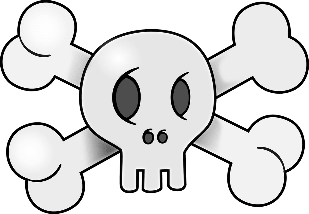 Flag Halloween Pirate Skull Cartoon Sprite for Scratch