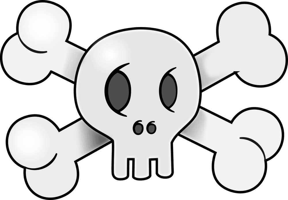 Skull Friendly Pirate Skull Cartoon Sprite for Scratch